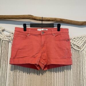 Joe Fresh Coral Dressy Casual Jean Shorts Sz 10